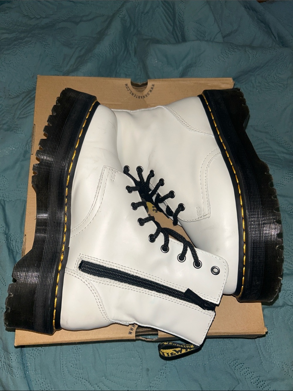 White Doc Marten Boots